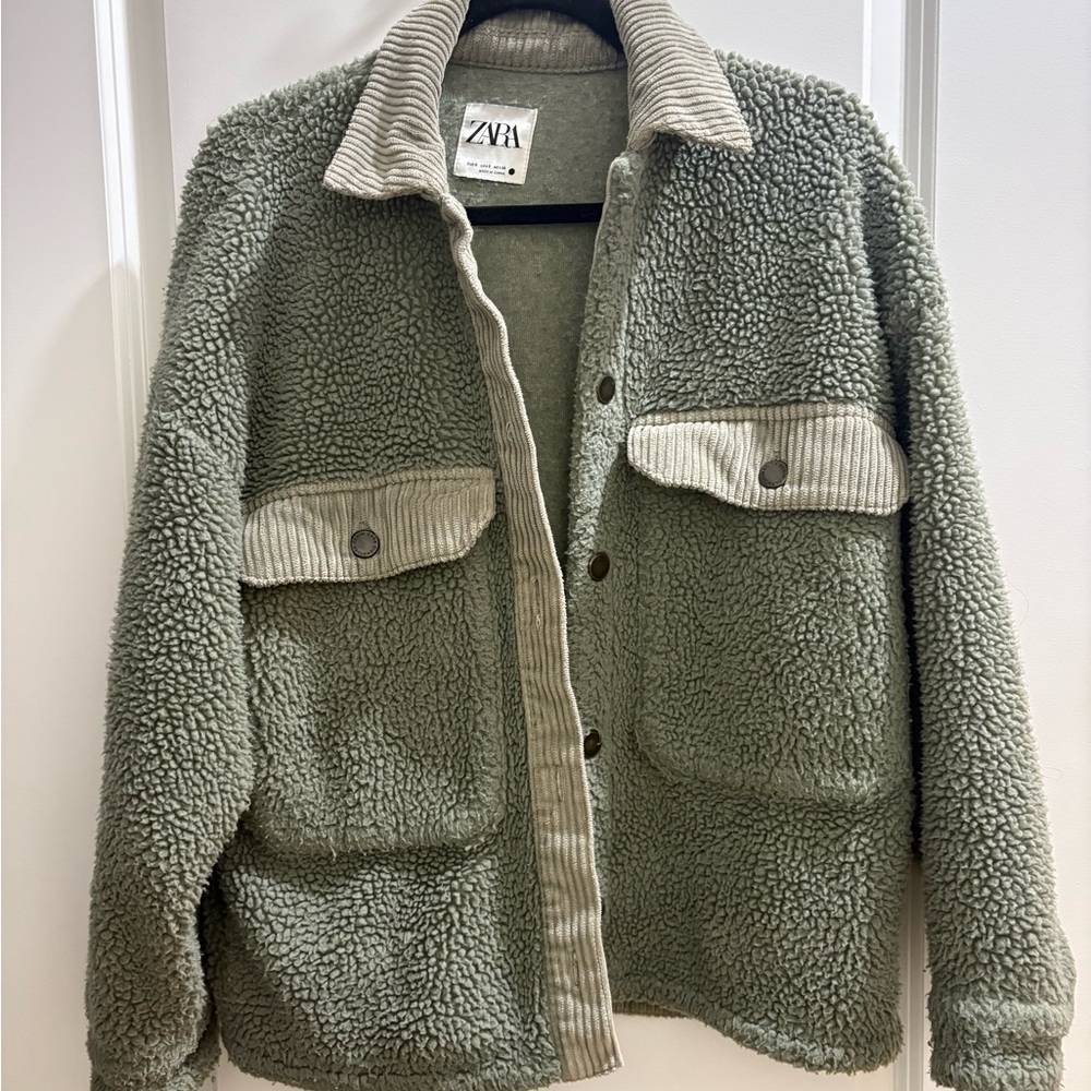 Green Sherpa Jacket